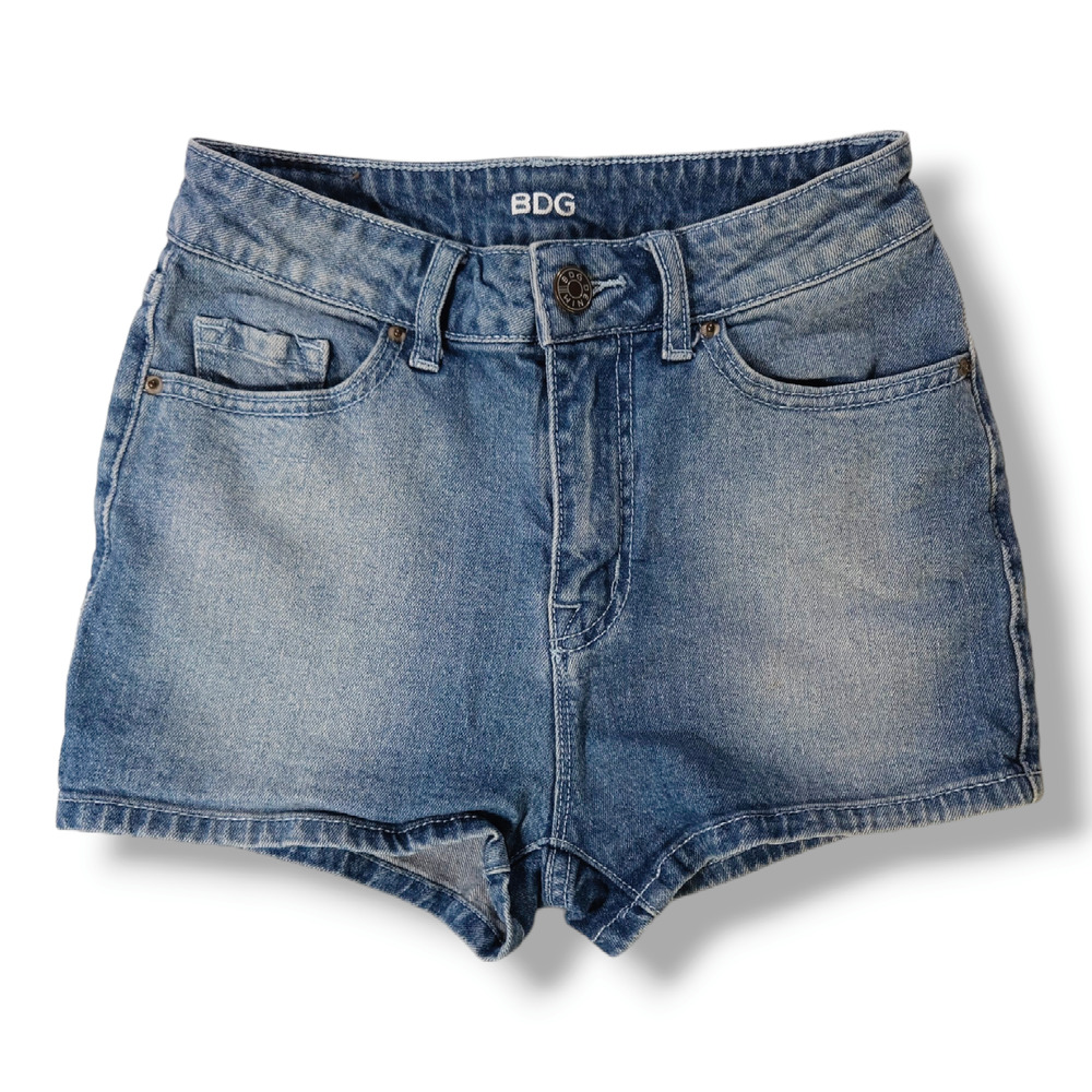 EUC Urban Outfitters BDG Erin Shortie High-Rise Denim Shorts Sz. 24 Vintage Blue